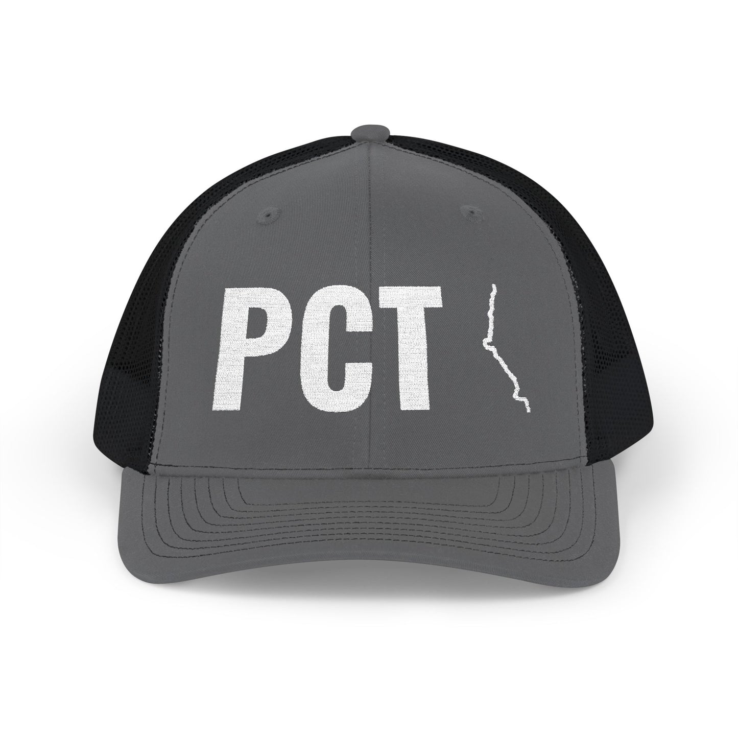 Adventure Snapback Cap - Pacific Coast Trail Map Embroidered Trucker Hat
