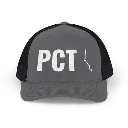 Adventure Snapback Cap - Pacific Coast Trail Map Embroidered Trucker Hat