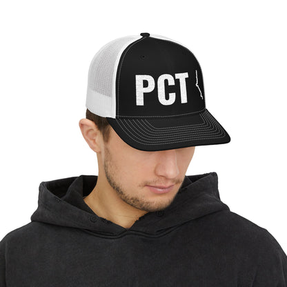 Adventure Snapback Cap - Pacific Coast Trail Map Embroidered Trucker Hat